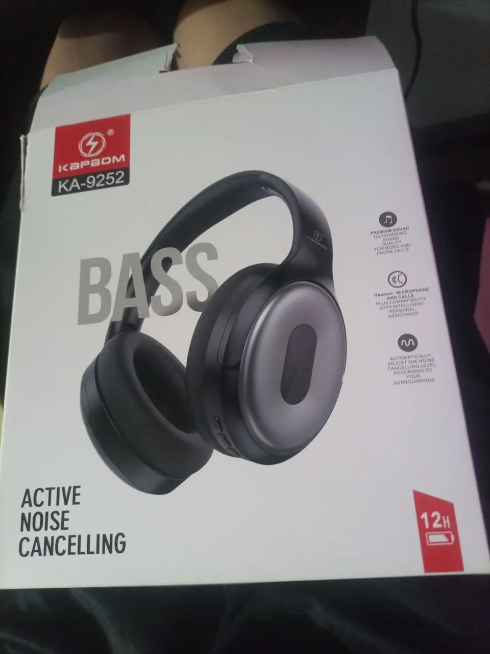 Fone de Ouvido Headset KA-9252, Bluetooth. ORIGINAL COM CAIXA  - Foto 2