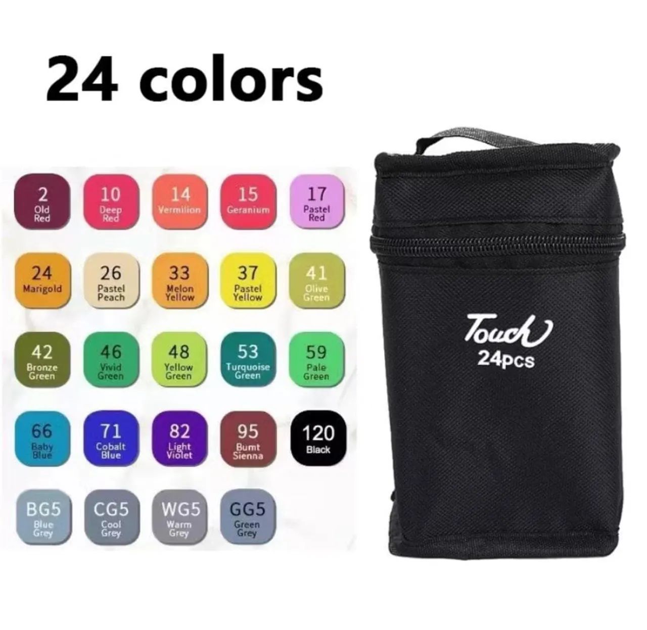 Kit de canetas Touch 24 cores - Novo