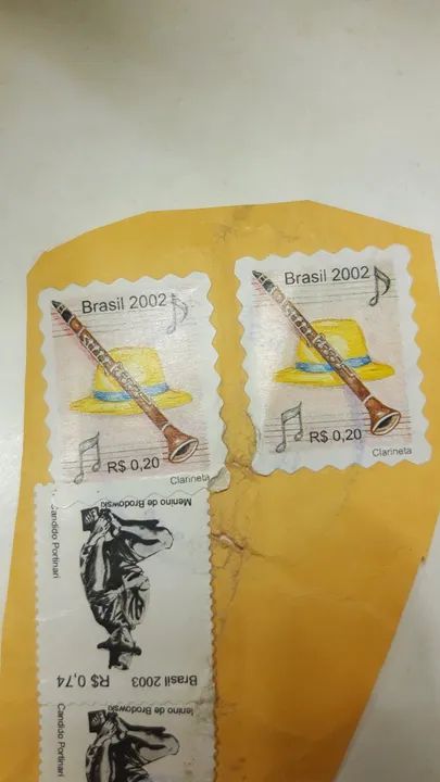 Selos antigos do Brasil de 2002 e 2003 lote com 5 - Foto 3