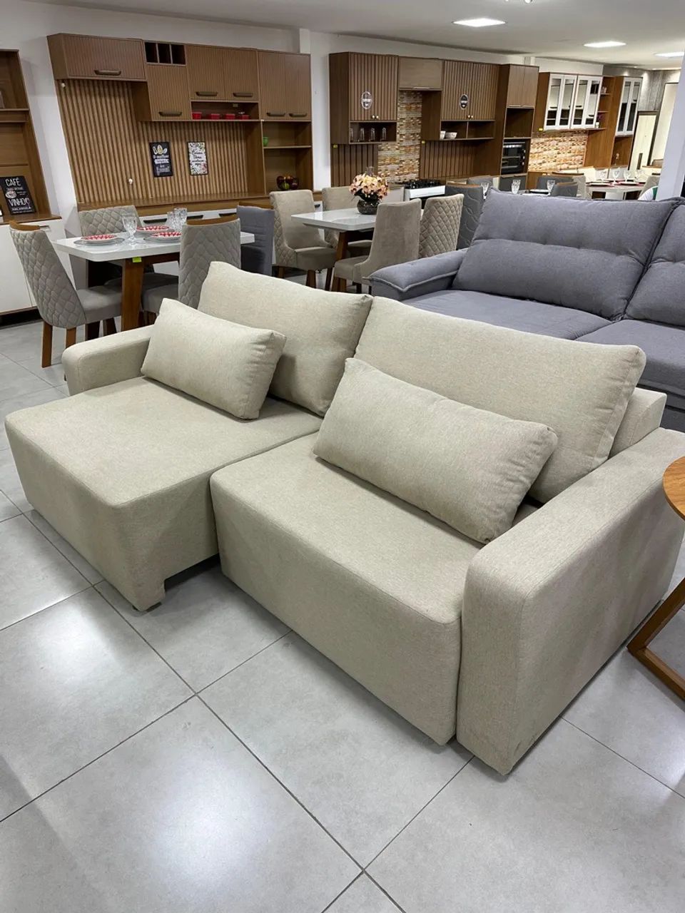 Sofá 2,40 linho  - Foto 4