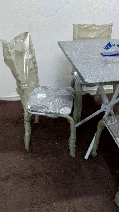Conjunto Mesa de Jantar 4 Cadeiras - Branco - Foto 4