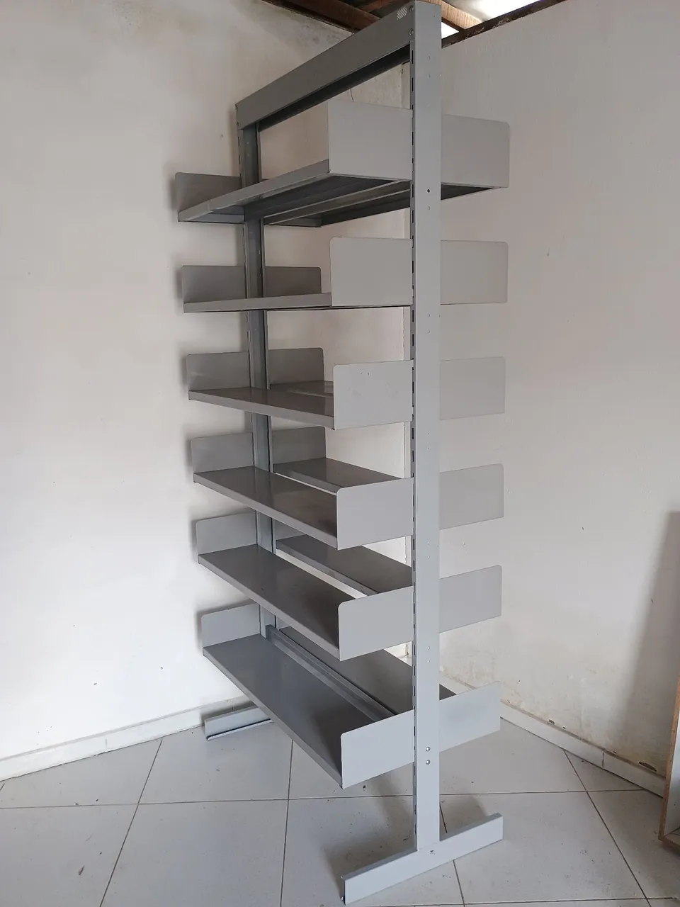 Estante de Metal Cinza 12 prateleiras modular