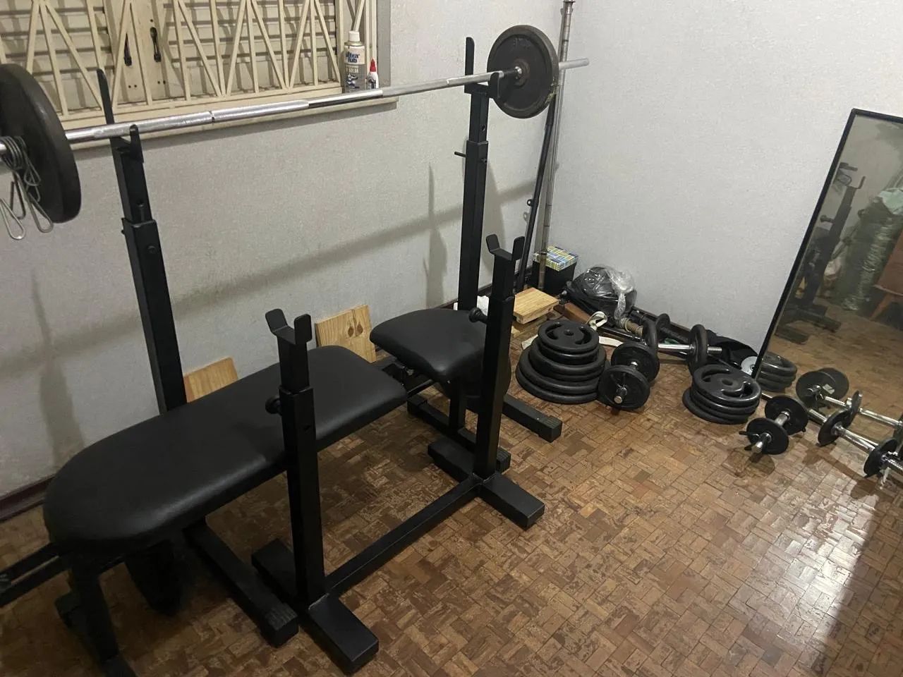 Aparelhagem de musculação - troco por moto no valor - Foto 2