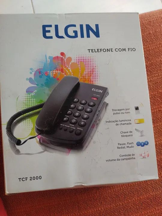 Telefone Fixo Elgin TCF 2000 - Novo - Foto 2