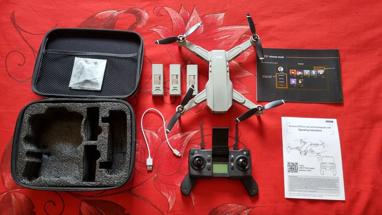 Drone l900 pro SE com gps e 3 baterias seminovo - Foto 2