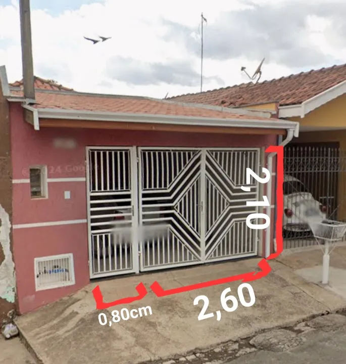 Portão de ferro para garagem