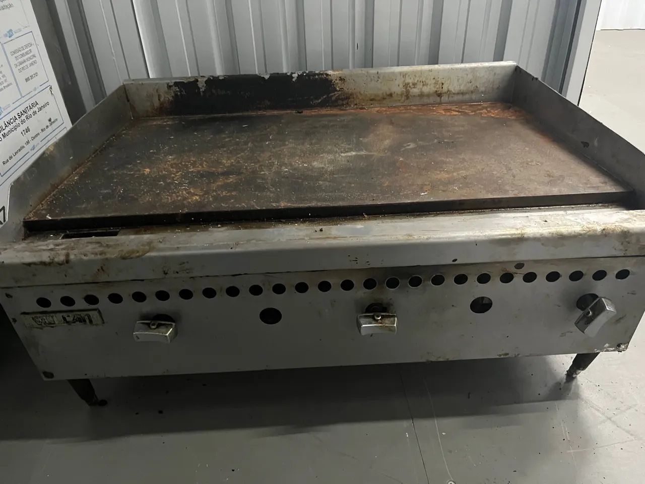 Chapa vulcan gás 90X70  - Foto 2