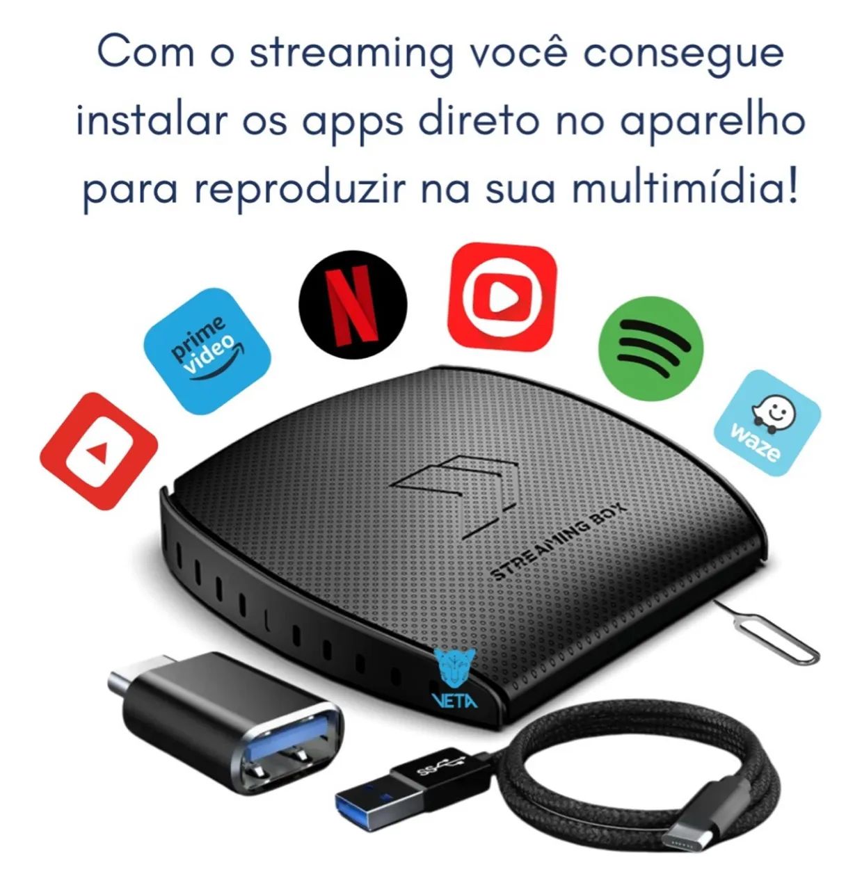 Streaming Box Light - Multimídia Android para Carro - Foto 2