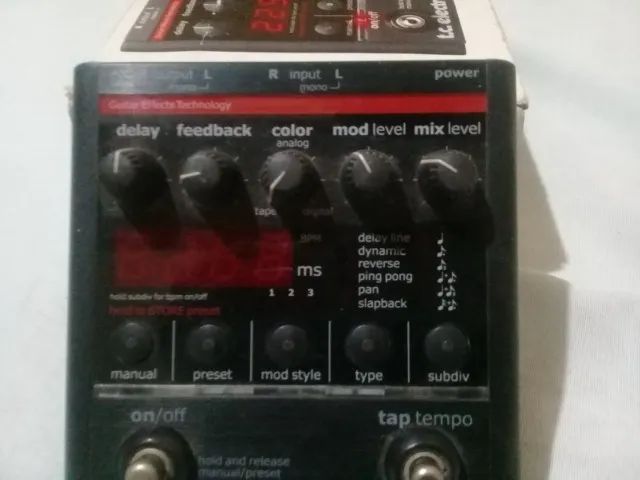 Pedal de delay tc nova delay profissional SEM FONTE - Foto 5