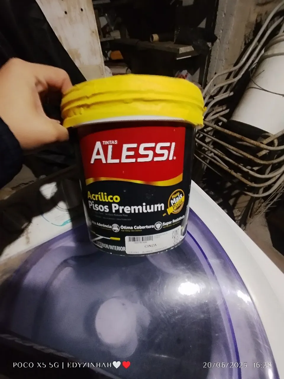 Tinta Acrílica para Pisos Alessi Premium Cinza'