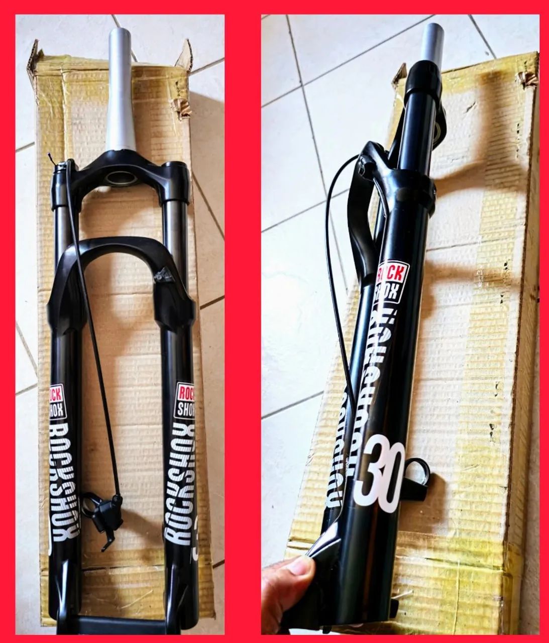 Suspensão RockShox 30 silver tk 29' + Abraçadeira Shimano Pro 