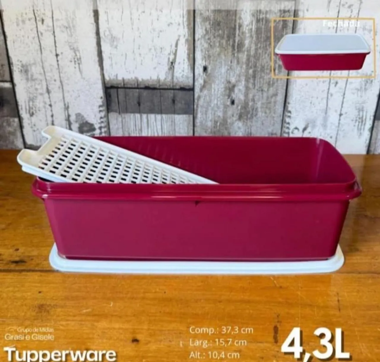 Tupperware - Modular Geladeira 4,3L