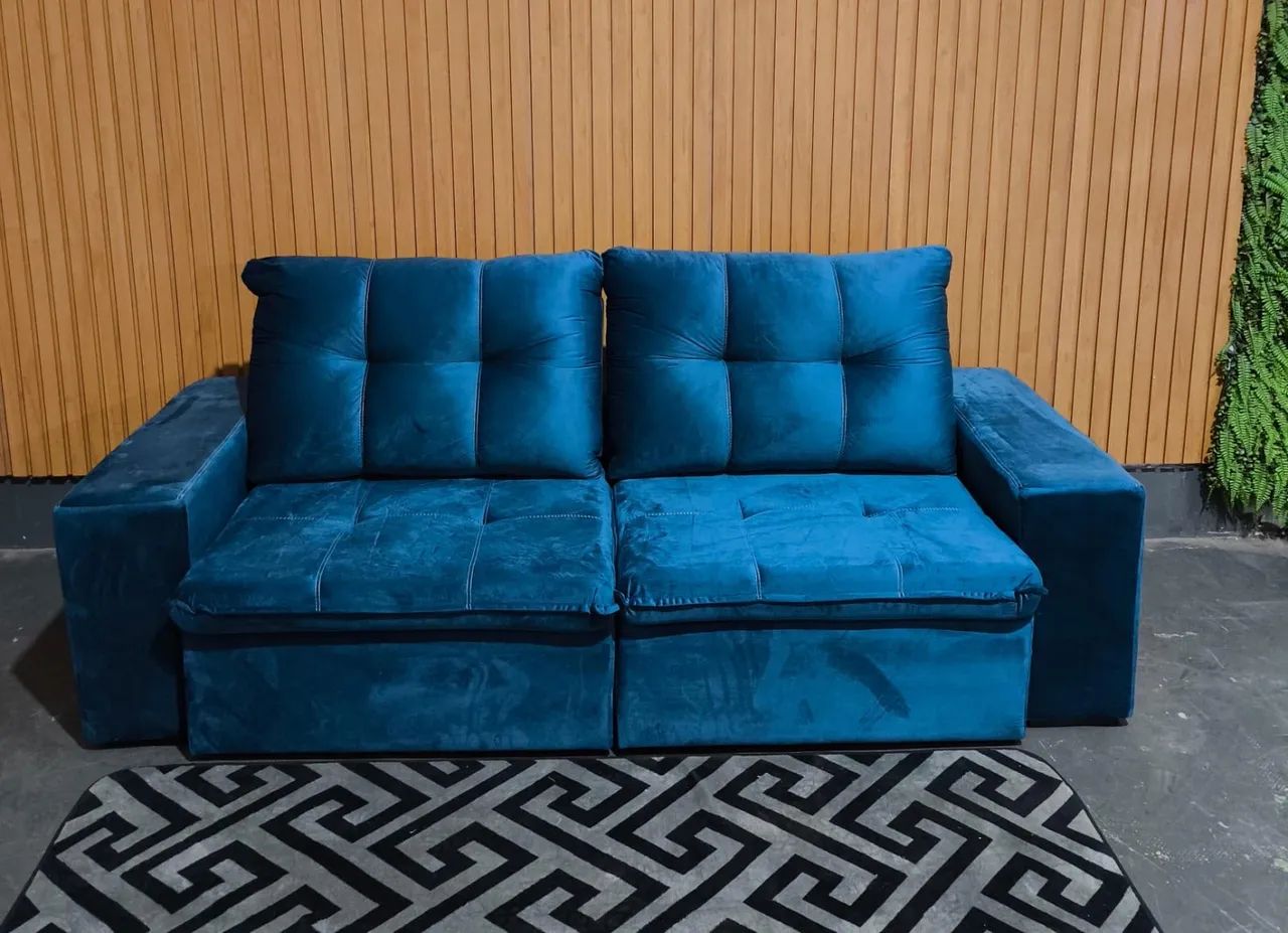 Sofá Retrátil e Reclinável 2 MTS ( PRONTA ENTREGA )  - Foto 2