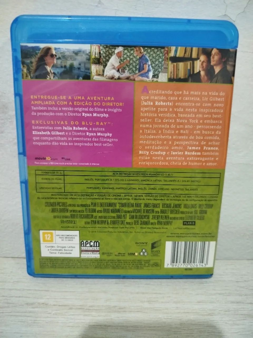 Filme Blu-Ray Comer, Rezar, Amar - Foto 2