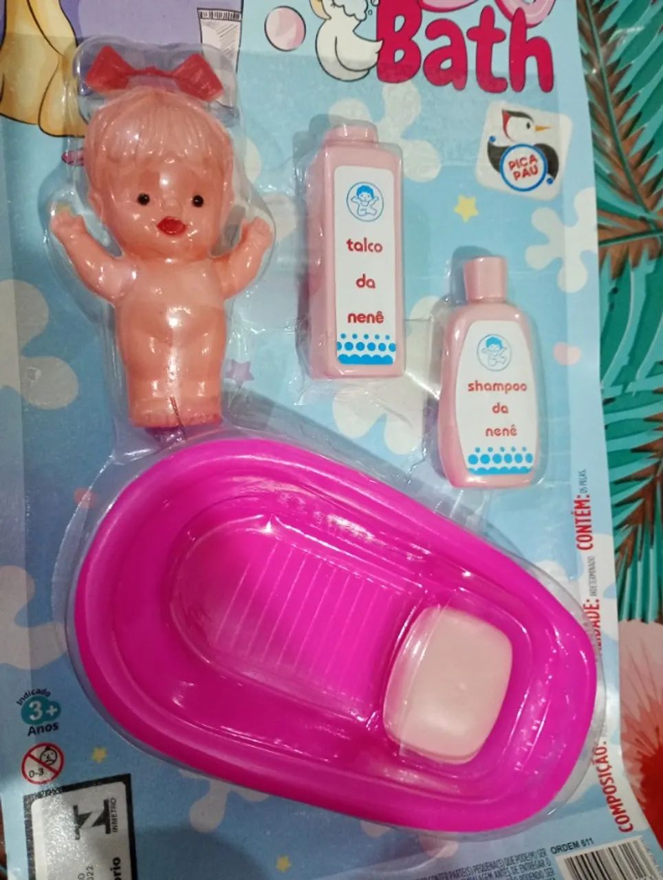 Boneca antiga Banho da Nenê