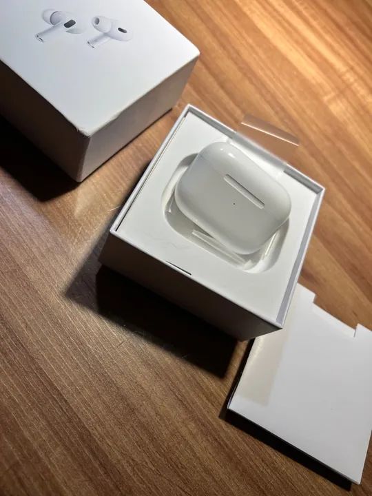 airpods pro (2ª geração) com estojo de recarga magsafe (usb-c) branco - Foto 4