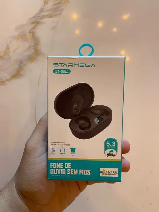 Fone de Ouvido Bluetooth Sem Fio Starmega ST-158A