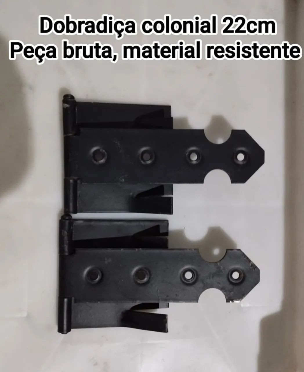 Dobradiça rústicas e Colonial 22cm - Peça Bruta