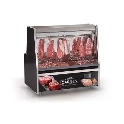 Balcao refrigerado expositor para açougue 150 200 e 300cm gelopar - Alecs