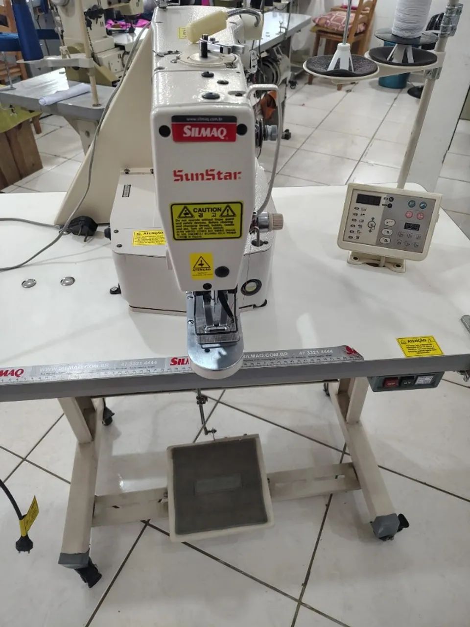 Máquina de Costura Travete Eletrônica SunStar - Foto 2