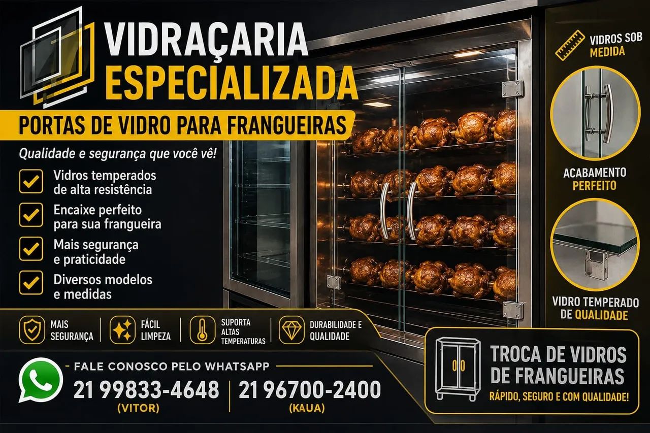 Vidros de Frangueira Temperados