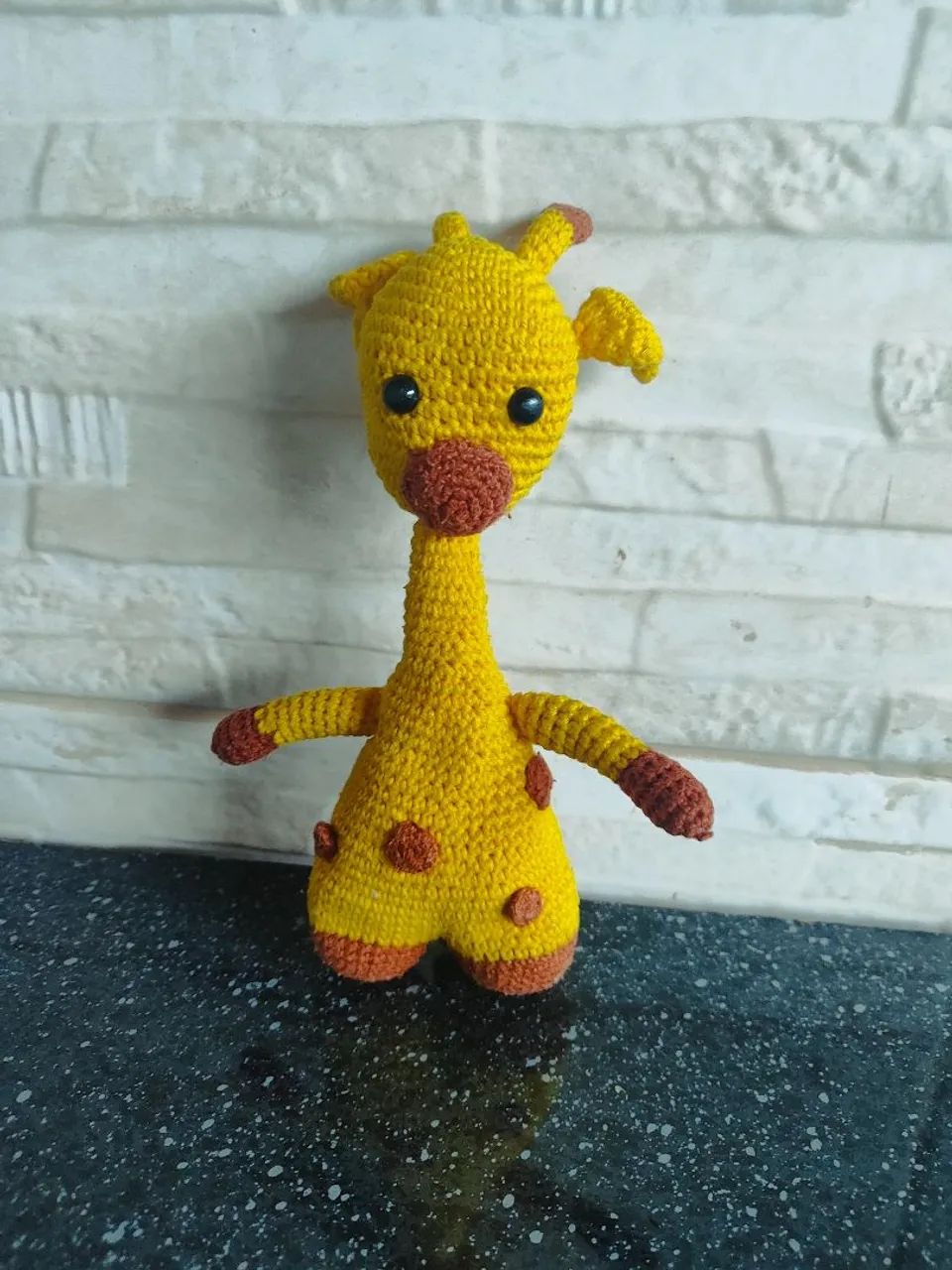 girafa de crochê 