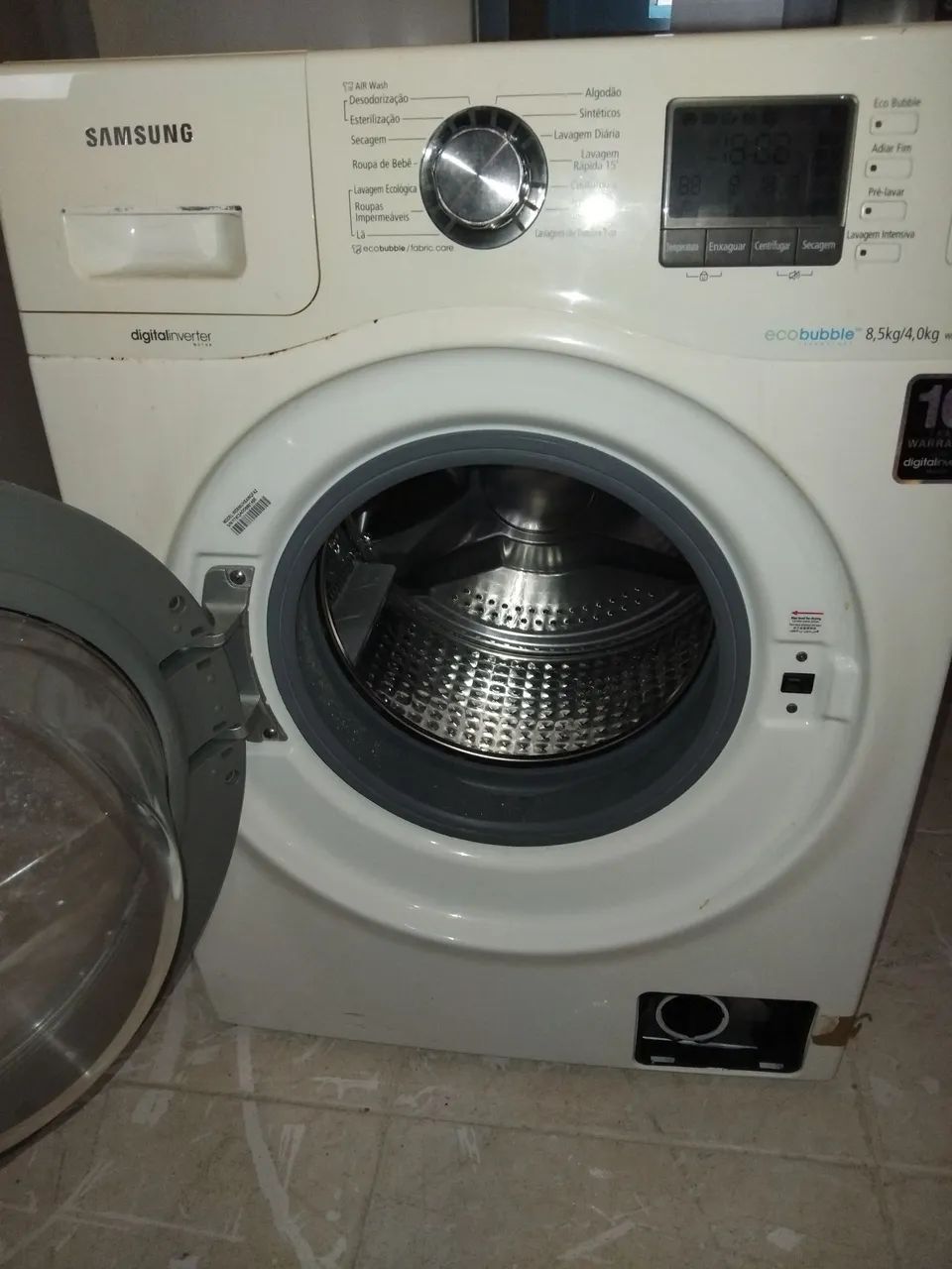 Lavadora lava e seca Samsung 8.5 kg funcionando perfeitamente  - Foto 4