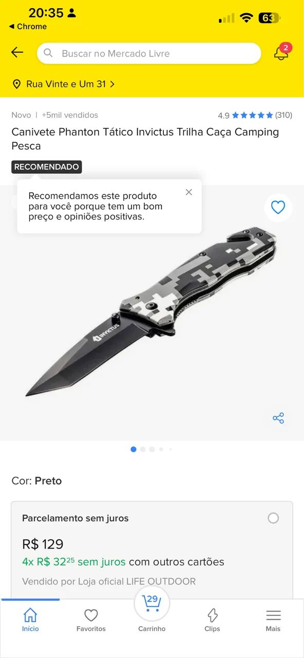 Canivete tático  - Foto 4