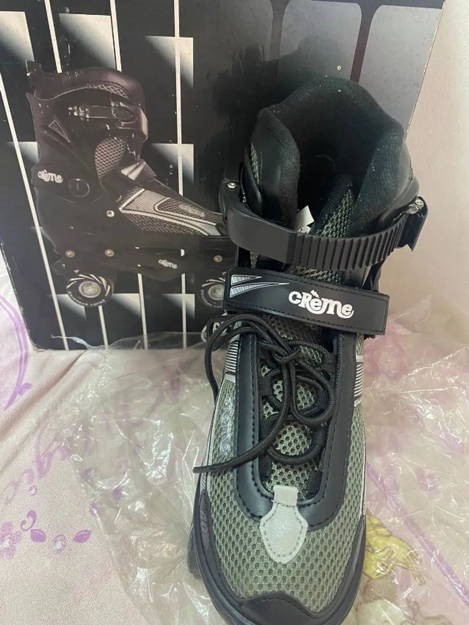 PATINS COM EQUIPAMENTO DE PROTEÇÃO - Foto 2