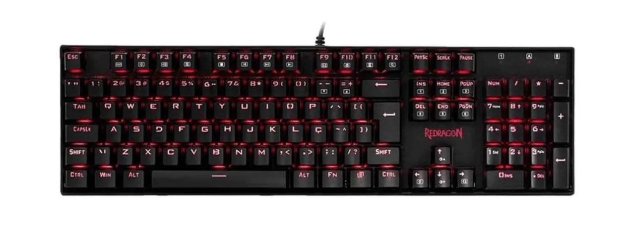 Teclado Mecânico Redragon Mitra - Switch Marrom | Novo e Lacrado - Foto 3