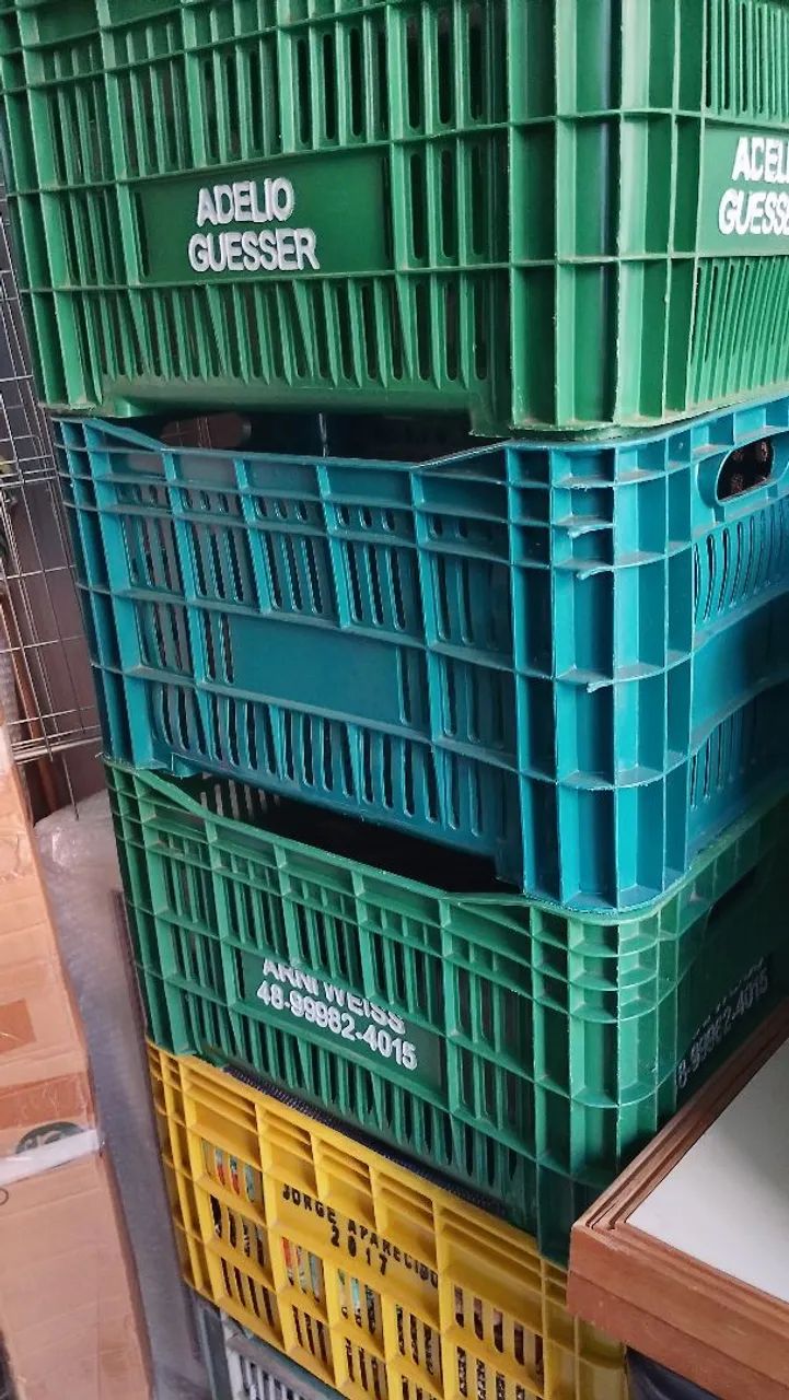 Caixas plásticas Hortifruti Feira Organizadora - Foto 4