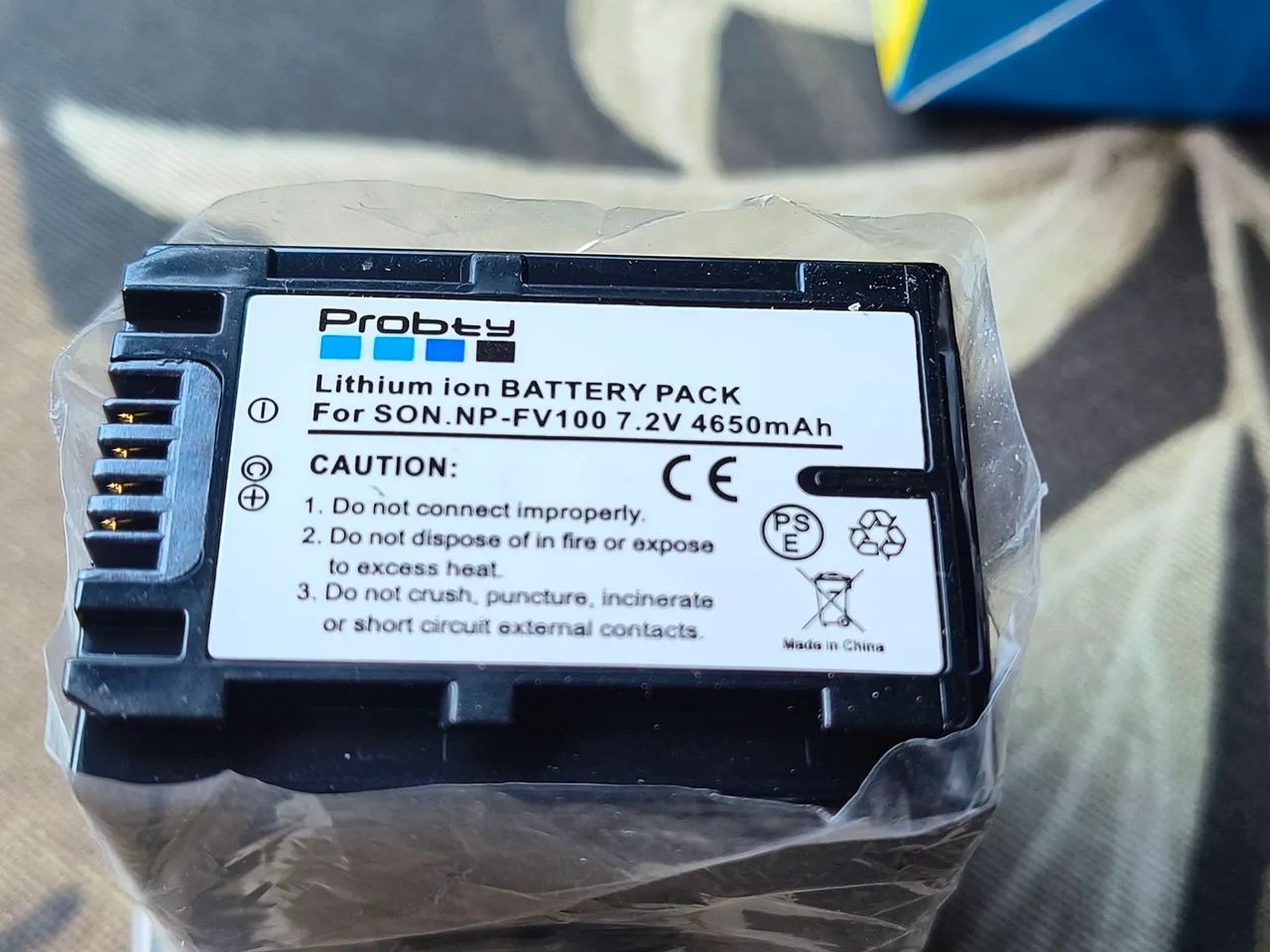 Bateria Probty Fv100 4650 Mah Fh100 Hdr Next DVR Xr350 Nx30 Mx50 Xr150 Xr550 Frete Grátis 