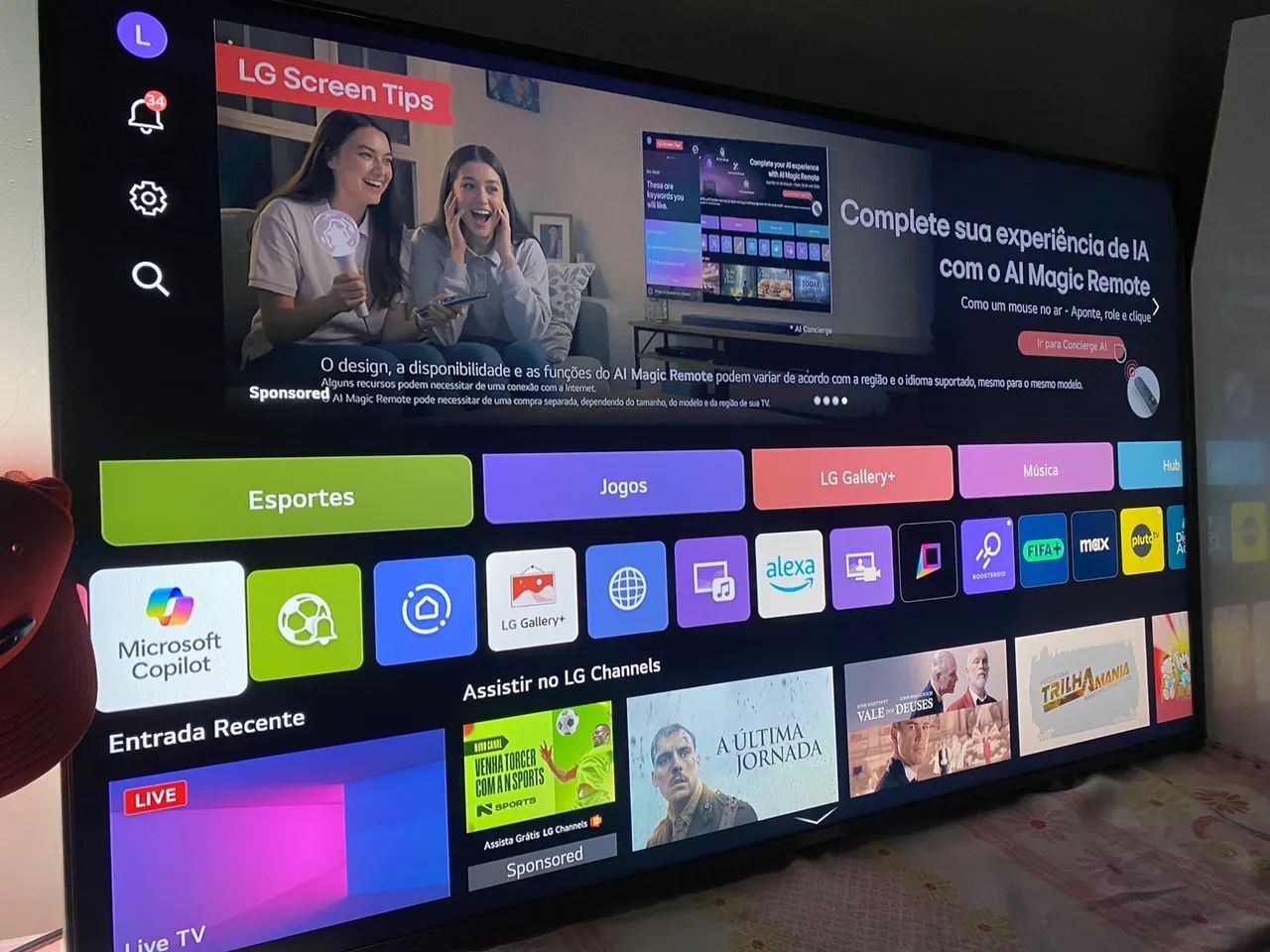 tv smart 50 polegadas LG 4k - Foto 2