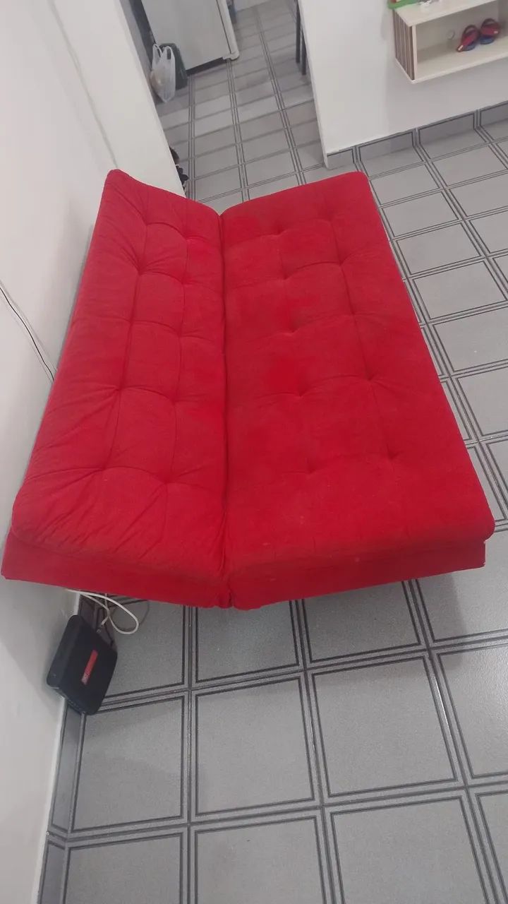 Sofá-Cama Reclinável Vermelho - Conforto, Praticidade e Estilo! - Foto 4