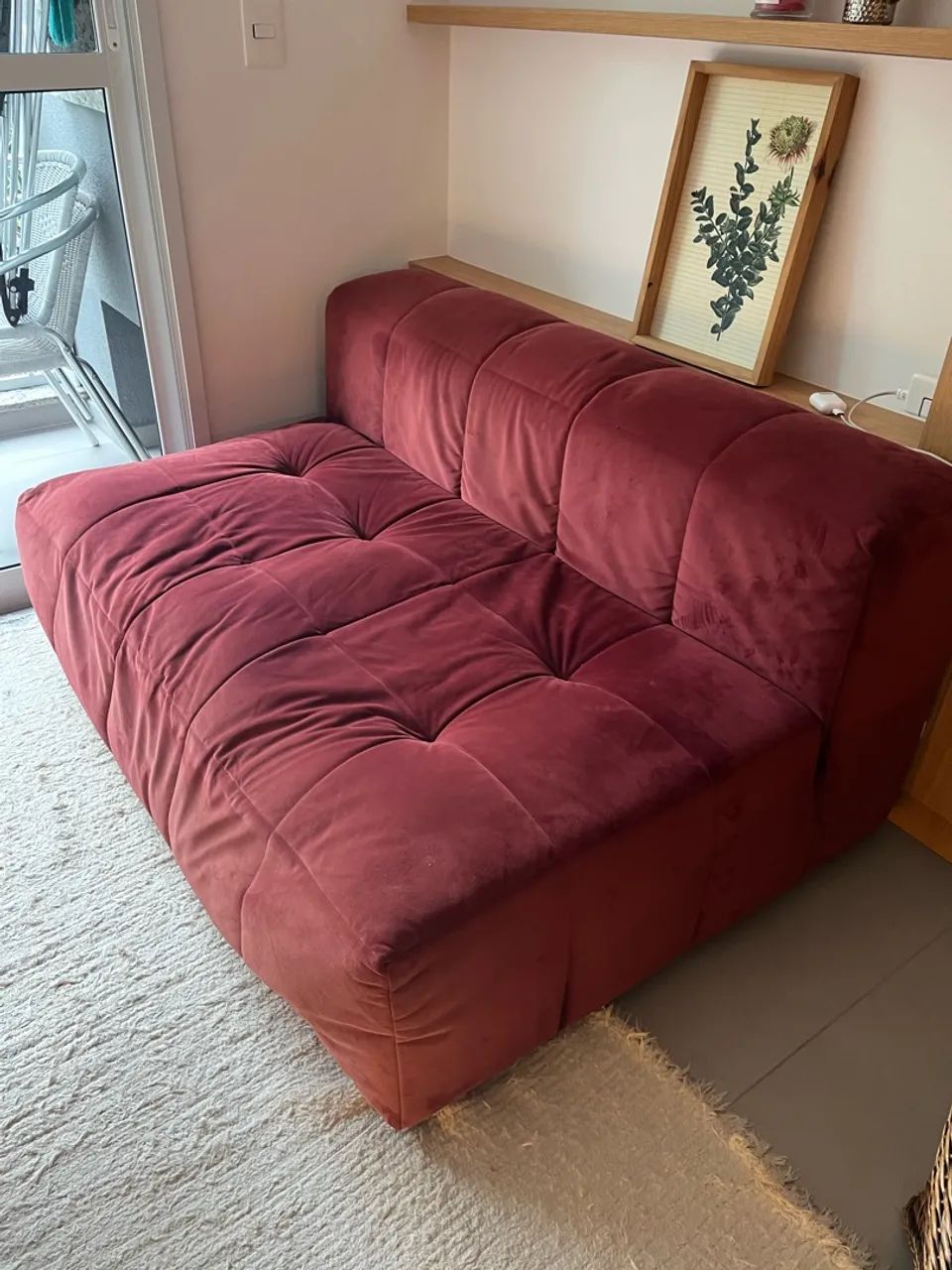 Sofá modular tok stok 2 lugares 