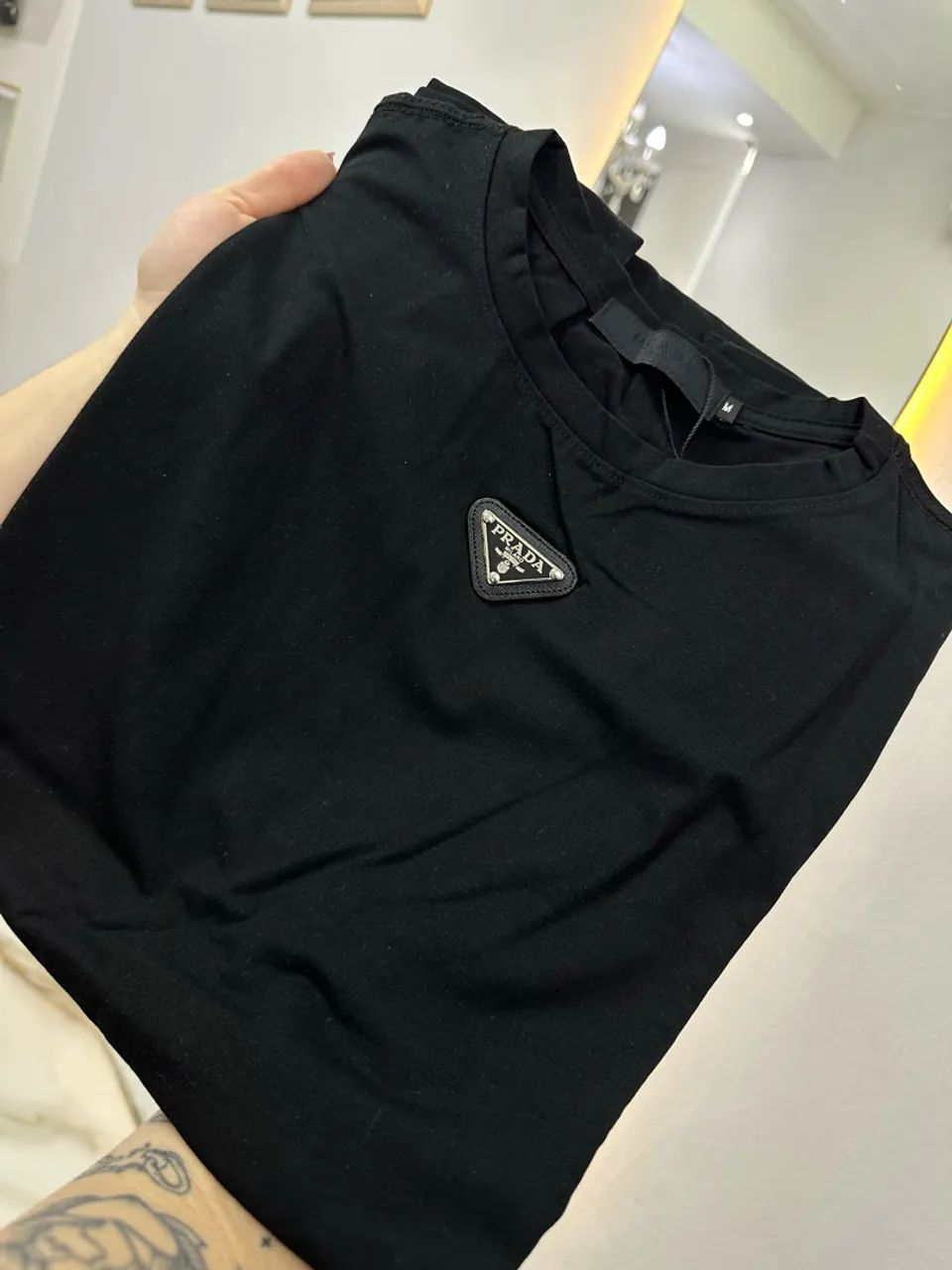 Camisa preta polo premium 