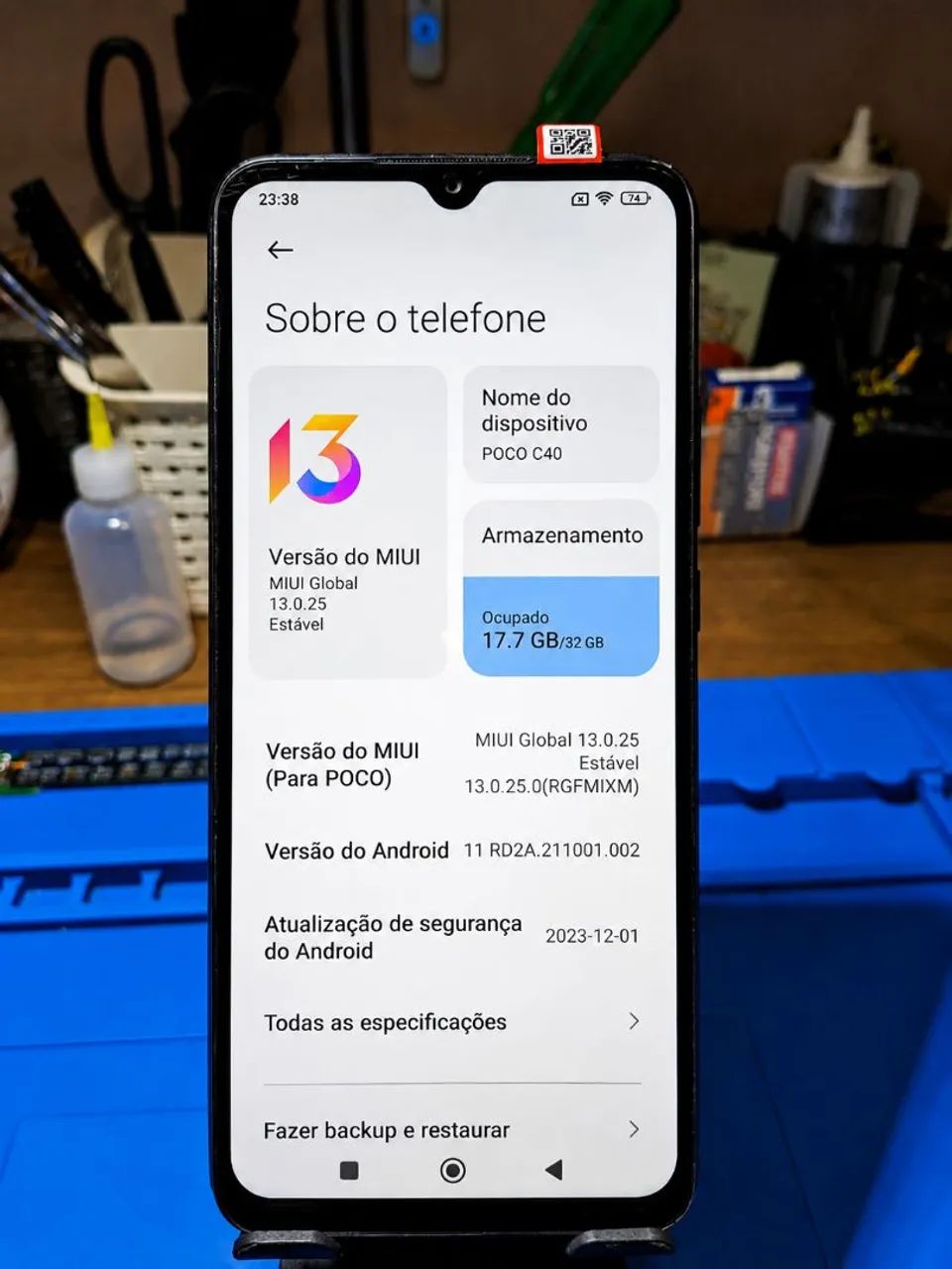 ? POCO C40 32GB Usado - Preto | Ótimo Custo-Benefício - Foto 2