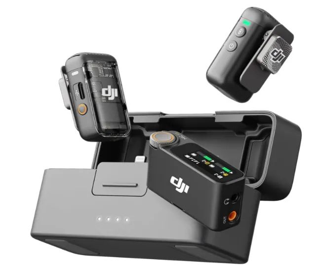 Microfone Dji Mic 2 (2tx Microfone + 01 Receptor + 01 Case