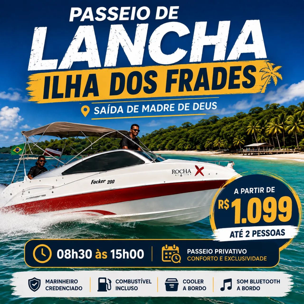 Aluguel lancha