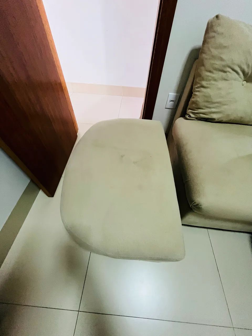 Sofá Modular em L, marfim, 2,60 M, em excelente estado de conservação  - Foto 2