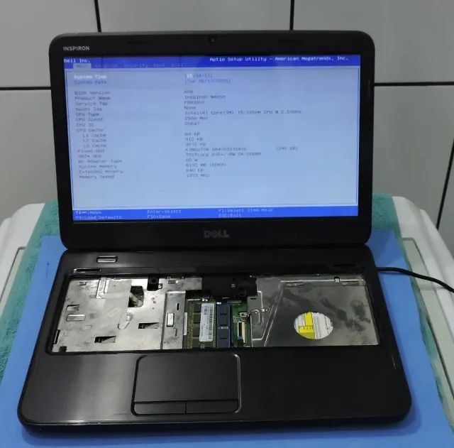 Notebook Dell N4050 - com defeito - ver descrição