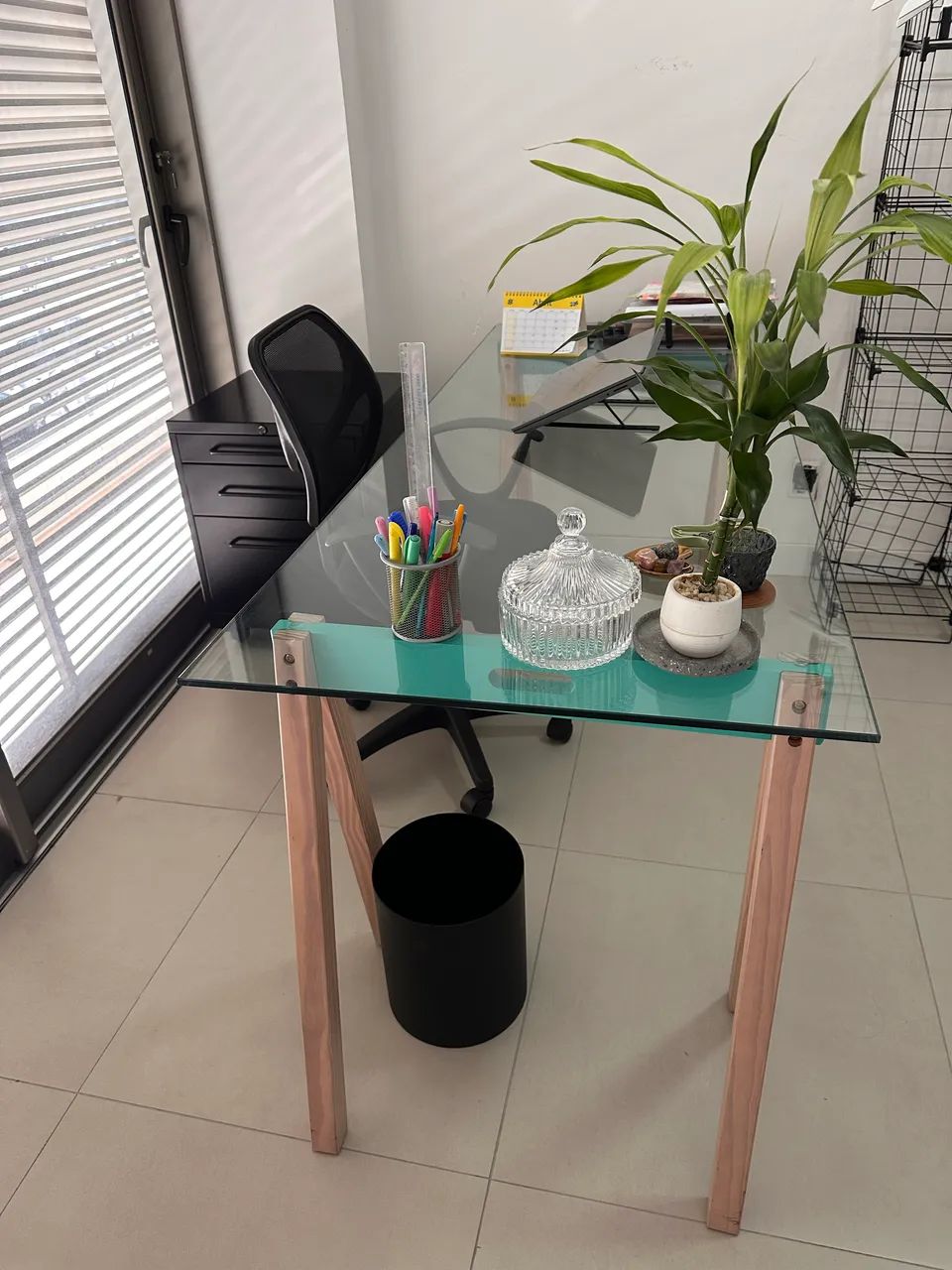Mesa Escritório Tok&Stock 1,80x70cm - Foto 3