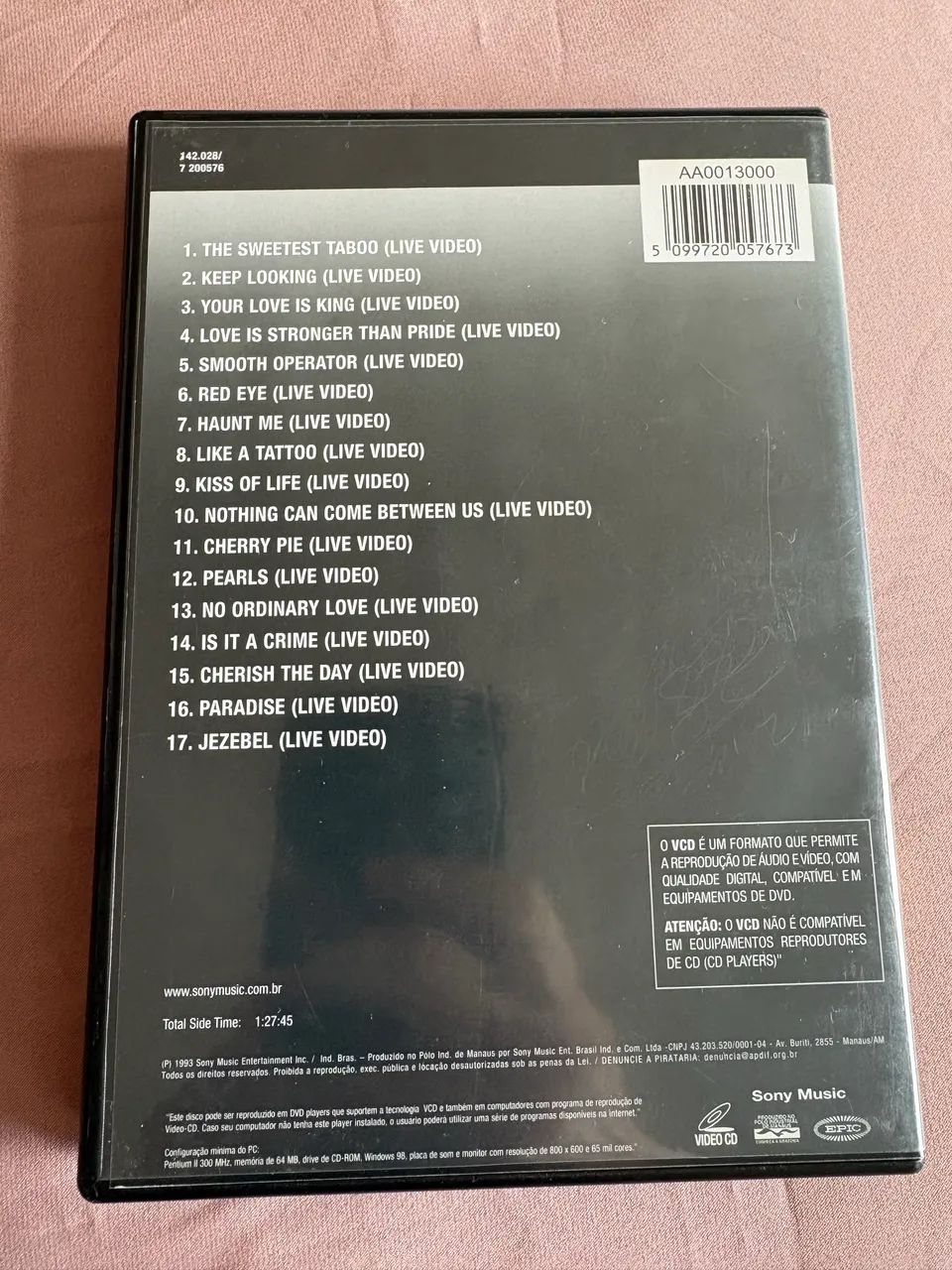 VCD duplo de Sade - live. Sem arranhões! Perfeito!  - Foto 5