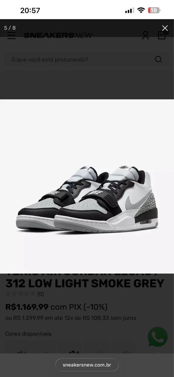 TÊNIS AIR JORDAN LEGACY 312