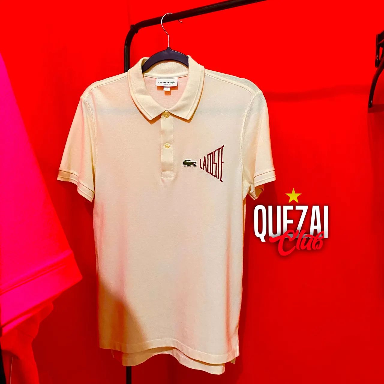 Camisa Polo Lacoste Bege ORIGINAL 