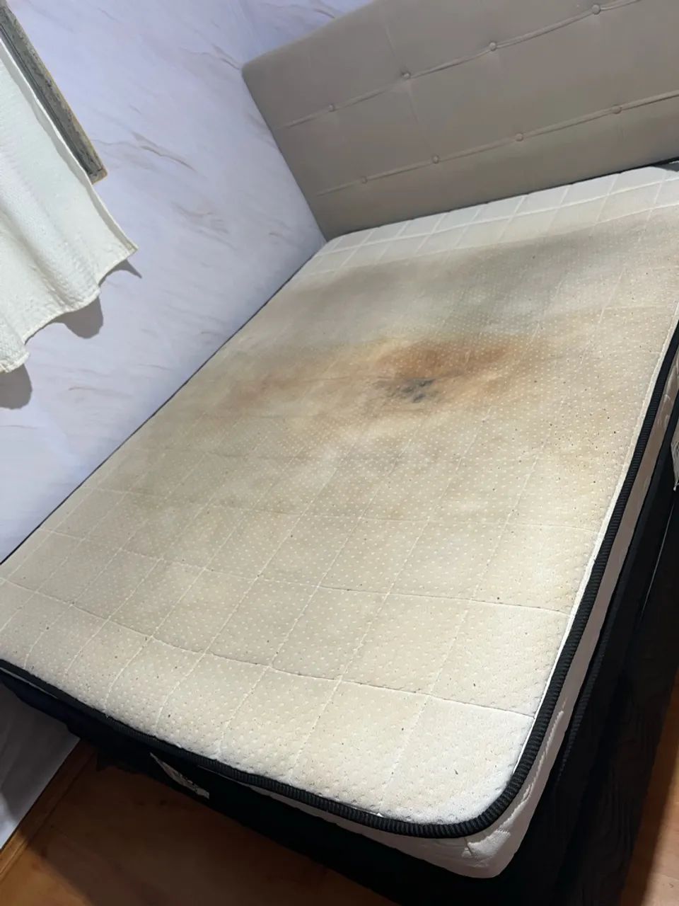 Cama Box com Colchão Anjos - Bom Estado  - Foto 3