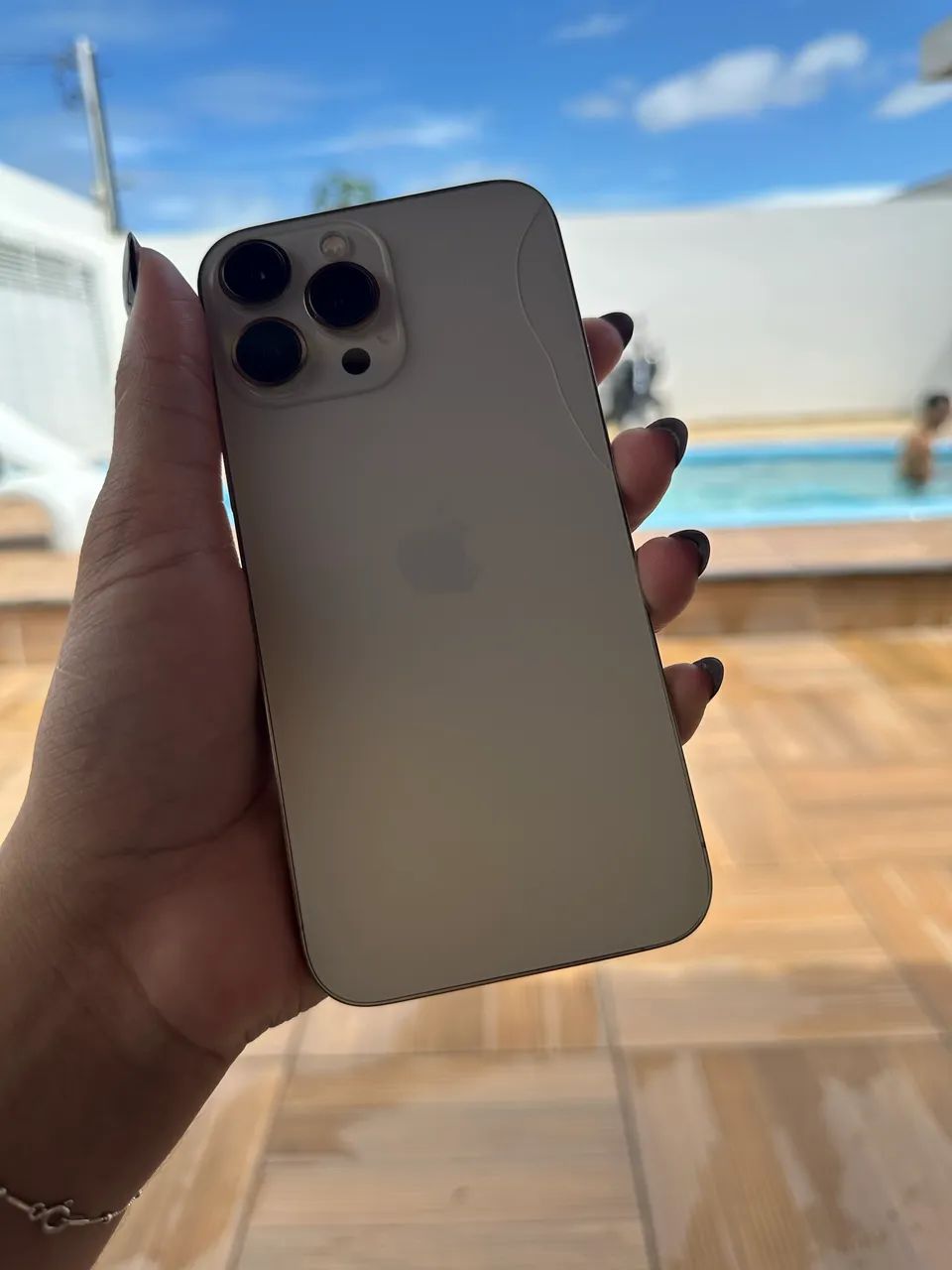 iPhone 13 Pro Max dourado 128gb  - Foto 3