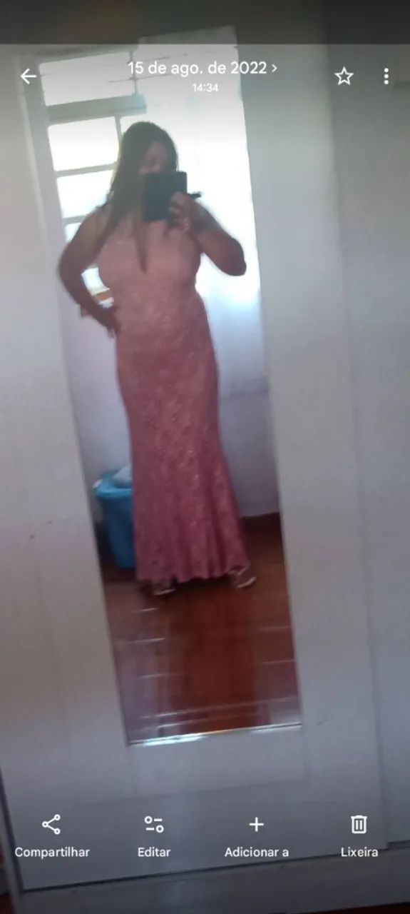Vestido renda rosé madrinha  - Foto 2