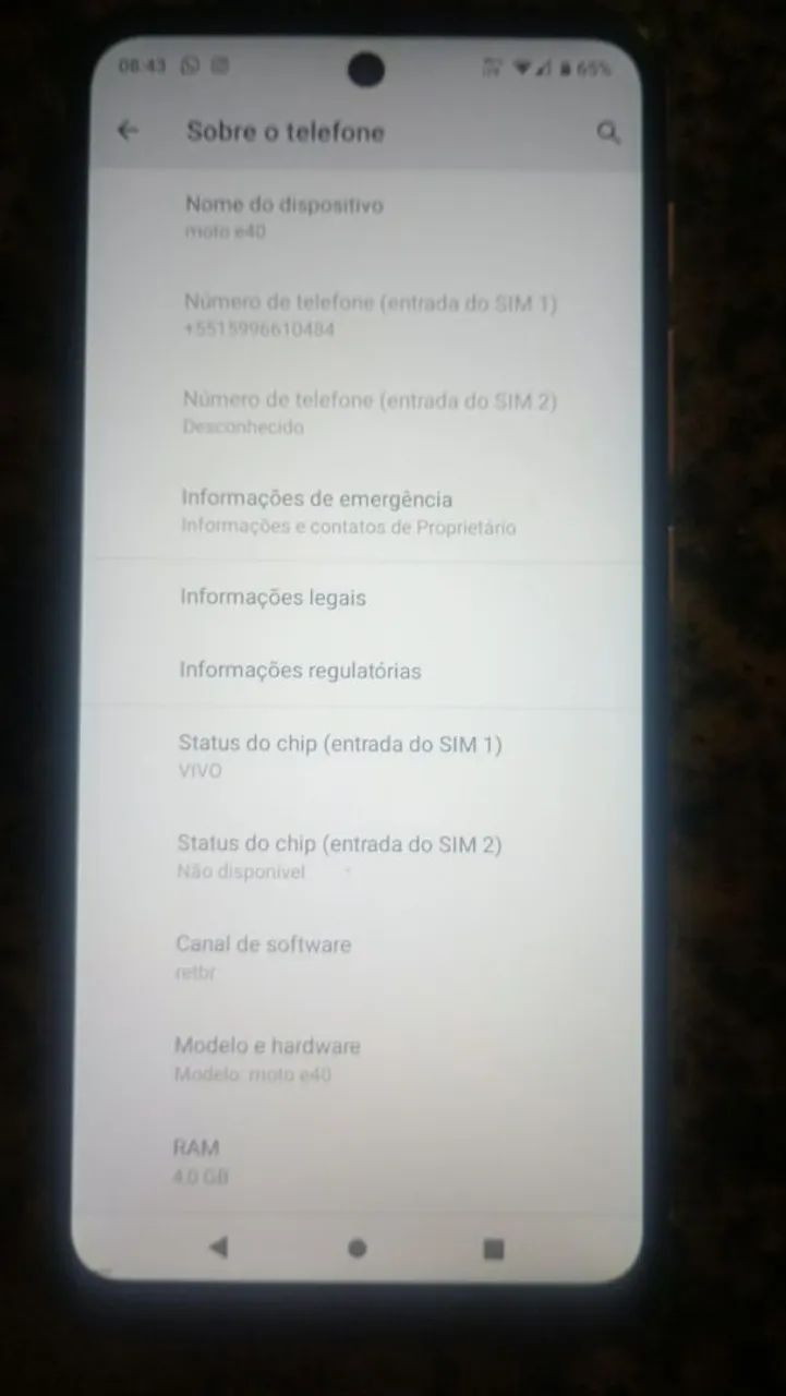 Vendo celular moto E 40 . Funcionando perfeitamente 64 giga  - Foto 3