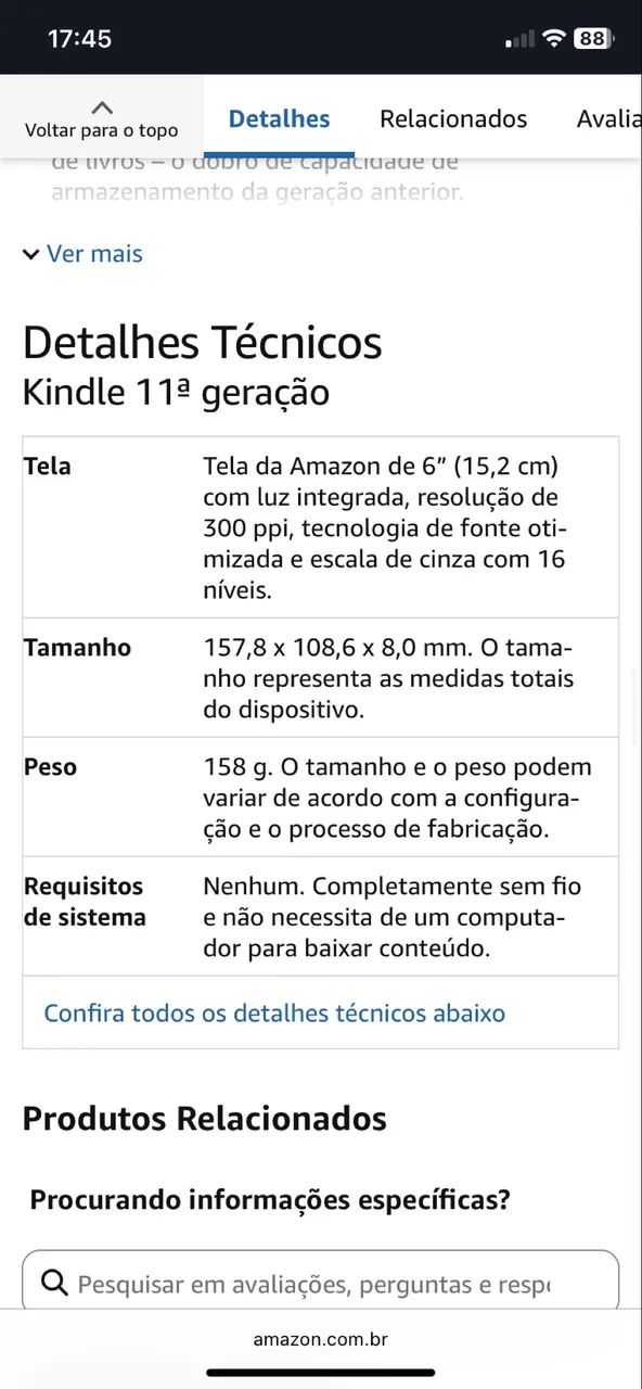 Kindle 11 Geração  - Foto 5